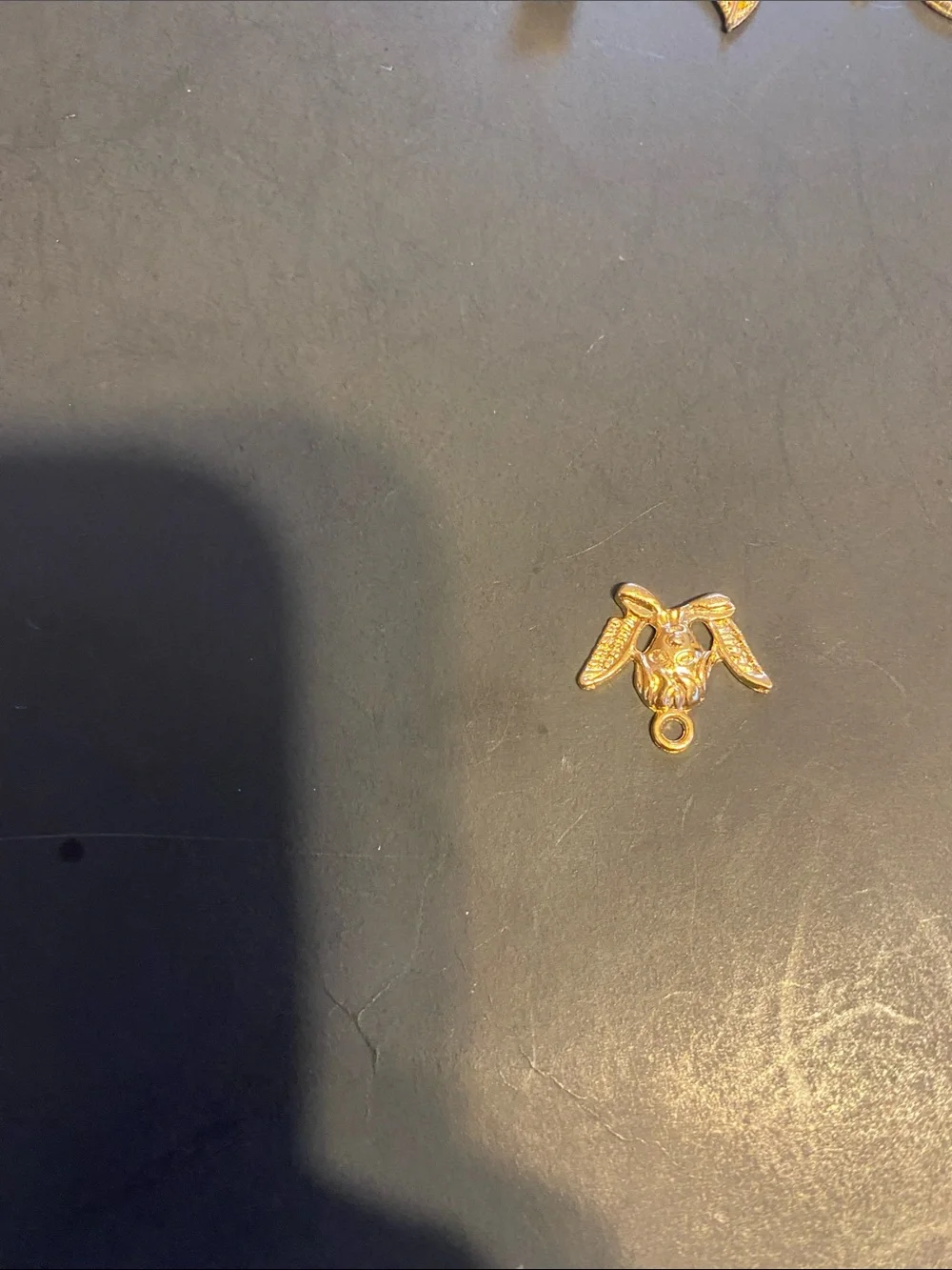 Fashion Jewelry Gold Tone Small Pet Charms Set - Elephant, Bee, Leaf, Dragonfly